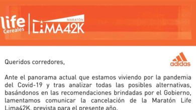 Se cancela la Maratón Life Lima 42K 2021